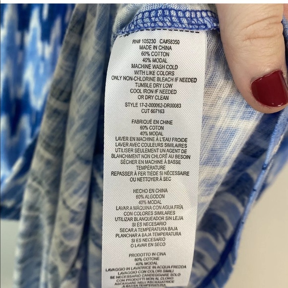 NEW Soft Joie Kurumi Jersey Dress Chevron Smocked - Picture 5 of 8